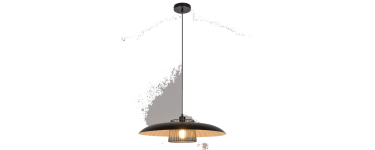 Leroy Merlin: Suspension Sitio acier noir Inspire - Diam.58 cm à 6,99€ (au lieu de 39,9€)