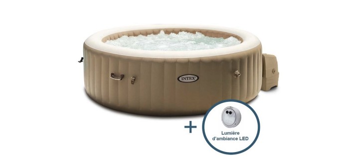 Castorama: Spa gonflable Intex Sahara 4 places - 120 bulles, Fiber-Tech à 299€ (au lieu de 399€)