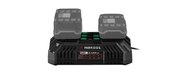 LIDL: PARKSIDE Chargeur de batterie double PDSLG 20 B1 - 2x4,5A, 20V à 18,99€ (au lieu de 29,99€)