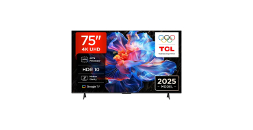 JoyBuy: TV 4K 75" TCL 75V6C - Direct LED, Dalle HVA, Google TV, HDR10+, Dolby Audio à 549,99€ (via coupon)