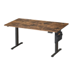 JoyBuy: Bureau assis-debout Ochama - 160 x 70, 4 modes, Port USB-C, Brun Vintage à 99,99€
