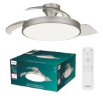 Amazon: Ventilateur de plafond Philips Atlas - LED 4500 lm, 106 cm à 94,99€ (au lieu de 175,59€)