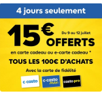 Castorama: 15€ offerts en carte cadeau tous les 100€ d'achat - Carte Fidélité
