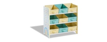 LIDL: LIVARNO HOME Meuble de rangement enfant (arc-en-ciel/jaune) à 12€ (au lieu de 29,99€)