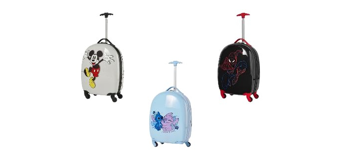 LIDL: Valise enfant rigide 20,5 L - 4 roulettes 360°, poignée télescopique à 14,99€ (au lieu de 34,99€)