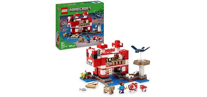 Amazon: LEGO® Minecraft La maison des Champimeuhs (21270) à 36,9€ (au lieu de 49,99€)