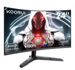 JoyBuy: KOORUI 24E6CA Écran PC Gamer Incurvé 23,6" VA FHD 180 Hz à 99,99€ (au lieu de 139,99€)