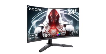 JoyBuy: KOORUI 24E6CA Écran PC Gamer Incurvé 23,6" VA FHD 180 Hz à 99,99€ (au lieu de 139,99€)
