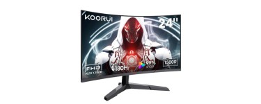 JoyBuy: KOORUI 24E6CA Écran PC Gamer Incurvé 23,6" VA FHD 180 Hz à 99,99€ (au lieu de 139,99€)