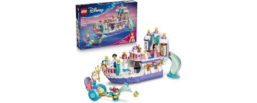 Amazon: LEGO® Disney Princess Le bateau du mariage royal d'Ariel (43299) à 54€ (au lieu de 69,99€)