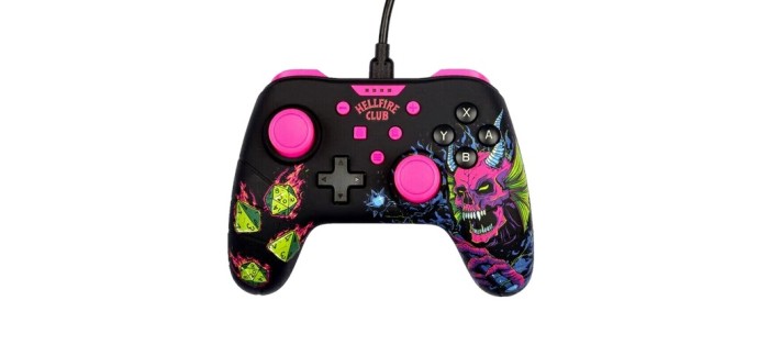 JoyBuy: Konix Stranger Things Manette filaire Switch, Switch 2, PC - Vibration, câble 3m à 6,99€