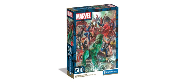 Amazon: Puzzle Marvel The Avengers Clementoni - 500 pièces à 5€ (au lieu de 9,99€)