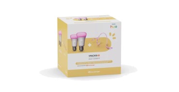 Boulanger: Pack Philips Hue Rééquipement Ambiance 2025 - 2 ampoules E27 1100 lumens + Lightstrips 3m à 79,99€