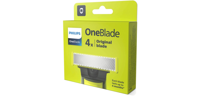 Boulanger: Pack de 4 lames de rasoir Philips OneBlade QP240/50 à 29,99€ (au lieu de 39,99€)