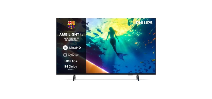 Cdiscount: TV 65" Philips 65PUS8000 - 4K, LED, Ambilight 3 canaux à 499,99€