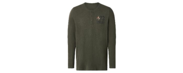 LIDL: ESMARA MEN T-shirt manches longues homme (Vert, L) à 3,60€ (au lieu de 11,99€)