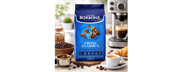 Amazon: Café en Grains Caffè Borbone Crema Classica - Espresso Napolitain, 1kg, Intensité 8/10 à 12,63€