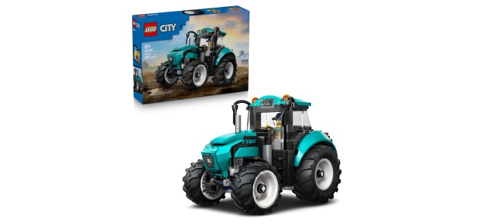 Amazon: LEGO® City Le Tracteur (60498) à 12,99€ (au lieu de 14,58€)