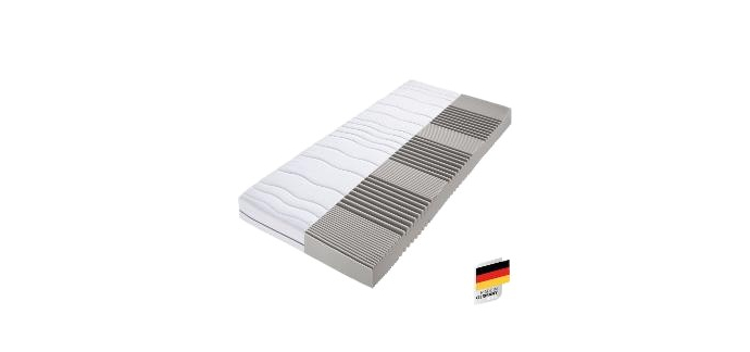 LIDL: BECO Matelas en mousse confort 7 zones H2/H3 à 63,99€ (au lieu de 229€)