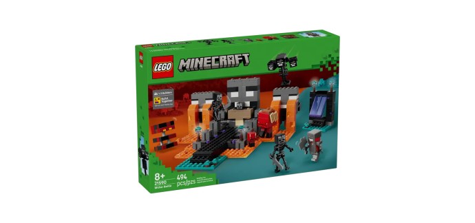 Amazon: LEGO 21590 Minecraft La bataille du Wither à 41,90€ (au lieu de 64,99€)