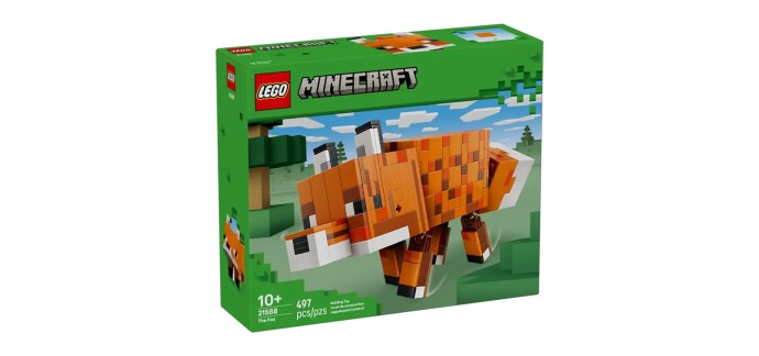 Amazon: LEGO 21588 Minecraft Le Renard à 28,9€ (au lieu de 44,99€)