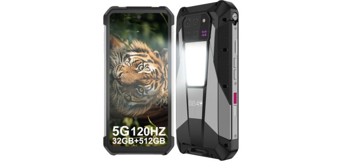 JoyBuy: Unihertz Tank 3 Pro - Smartphone robuste 5G, 23 800 mAh, projecteur DLP, 32+512 Go à 489€