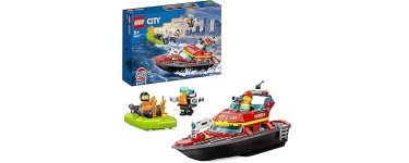 Amazon: LEGO® City Le bateau de sauvetage des pompiers (60373) à 13,99€ (au lieu de 19,99€)