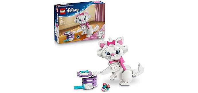 Amazon: LEGO® Disney L’Adorable Marie Les Aristochats (43286) à 26,79€ (au lieu de 39,99€)
