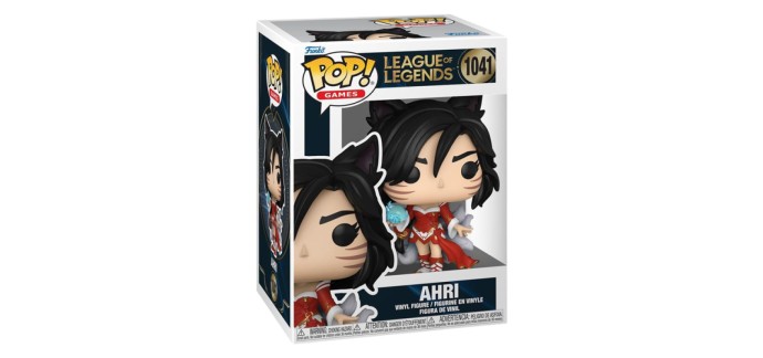 Fnac: Funko Pop Games League of Legends Ahri à 4,0€ (au lieu de 16,0€)
