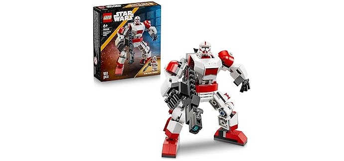 Amazon: LEGO® Star Wars™ Le Robot du Shock Trooper Clone (75448) à 10,90€ (au lieu de 14,99€)