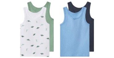 LIDL: LUPILU® Lot de 2 maillots de corps petit garçon - pur coton à 2,10€ (au lieu de 6,99€)