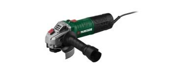 LIDL: PARKSIDE Meuleuse d'angle PWS 115 C3 - 750 W, Ø 115 mm à 10,5€ (au lieu de 34,99€)