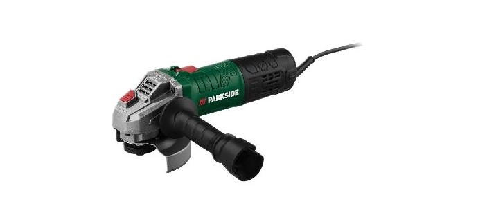 LIDL: PARKSIDE Meuleuse d'angle PWS 115 C3 - 750 W, Ø 115 mm à 10,5€ (au lieu de 34,99€)