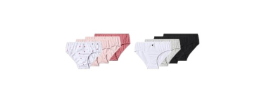 LIDL: ESMARA Lot de 4 slips fille - 100% coton, certifié OEKO-TEX à 2,40€ (au lieu de 7,99€)