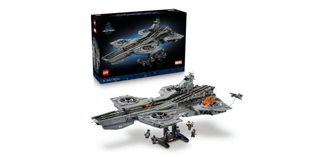 Amazon: LEGO® Marvel L’Héliporteur du Shield (76354) à 279,90€ (au lieu de 322,11€)