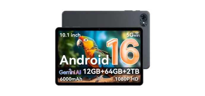 JoyBuy: Offre Early Bird 75€ | 10 Premiers Seulement - TABWEE T80 Tablette Android 16, 10,5 pouces, 12 Go R