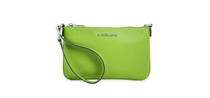 JoyBuy: MICHAEL KORS Jet Set pochette en cuir à poignée - Vert jungle à 92,9€ (au lieu de 265€)