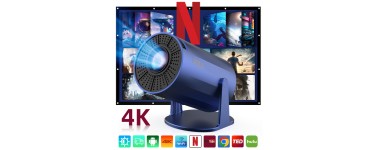 JoyBuy: Projecteur portable XBJ - WiFi 6, BT 5.2, Android 11, 300 ANSI, 1080p - écran à 39,9€