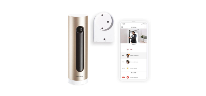 Amazon: Caméra de Surveillance Intérieure Netatmo NSC-AMZ - WiFi 2,4 GHz, Vision Nocturne à 59,68€