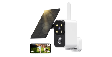 Amazon: Caméra Surveillance Pesair 2k - Rotation 180°, Panneau Solaire, Vision Nocturne Couleur, PIR à 29,15
