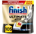 Amazon: Lot de 105 Capsules Lave Vaisselle Finish Ultimate Plus Infinity Shine - Citron à 14,92€ (au lieu de
