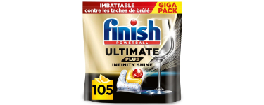 Amazon: Lot de 105 Capsules Lave Vaisselle Finish Ultimate Plus Infinity Shine - Citron à 14,92€ (au lieu de