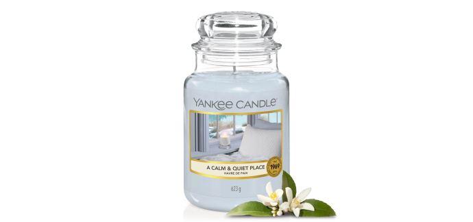 Amazon: Bougie parfumée Yankee Candle Havre de paix - 623g à 18,53€ (au lieu de 31,84€)