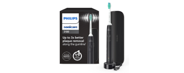 Amazon: Brosse à dents électrique Philips Sonicare 3100 à 28,61€ (au lieu de 55,15€)