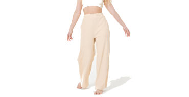 Decathlon: DOMYOS Pantalon de retraite yoga femme beige crème à 24,99€ (au lieu de 40€)