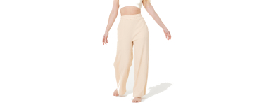 Decathlon: DOMYOS Pantalon de retraite yoga femme beige crème à 24,99€ (au lieu de 40€)