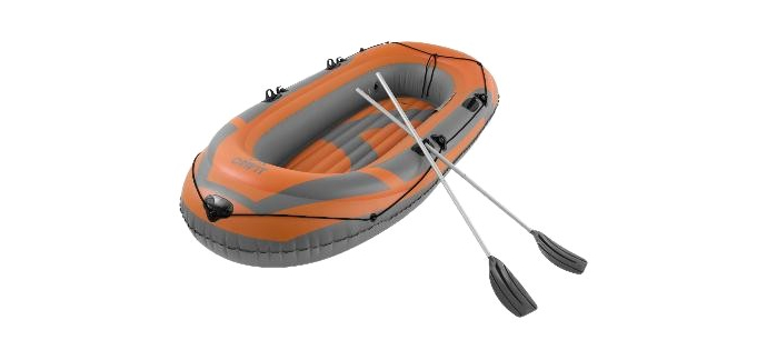 LIDL: CRIVIT Bateau pneumatique 3 places - 272x130 cm, 260 kg à 39,99€ (au lieu de 59,99€)