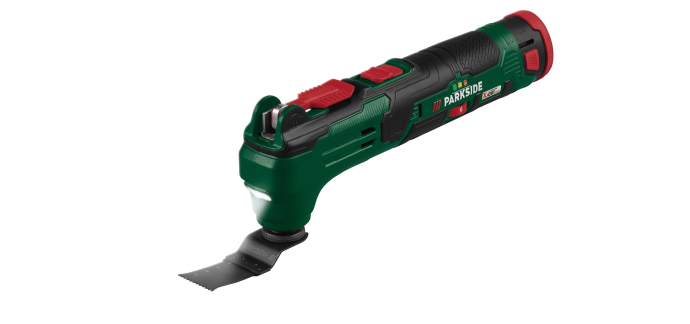 LIDL: Set outil multifonction sans fil 12 V Parkside + Batterie, chargeur, accessoires à 14,99€