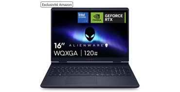 Amazon: PC Portable 16" Alienware Aurora AC16250 - Core 7 240H, RTX 5060, 16Go, 1To SSD à 1028,77€