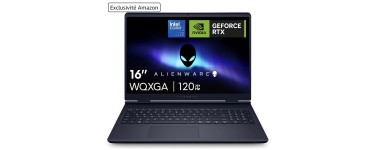 Amazon: PC Portable 16" Alienware Aurora AC16250 - Core 7 240H, RTX 5060, 16Go, 1To SSD à 1028,77€